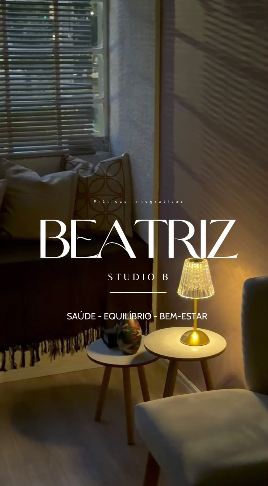 Identidade visual Beatriz Studio B no ambiente
